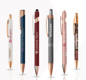 Rose Gold pens help your brand recall
