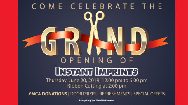 Instant Imprints Barrie, Ontario Grand Opening is Thursday, June 20, 2019